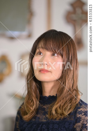 The expression of a pretty Japanese woman The expression of a pretty Japanese woman 63533815