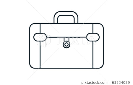 Suitcase icon luggage symbol isolated vector image Suitcase icon luggage symbol isolated vector image 63534029