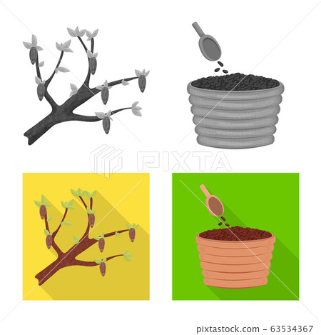 Vector design of food and yummy sign. Set of food and brown vector icon for stock. Vector design of food and yummy sign. Set of food and brown vector icon for stock. 63534367