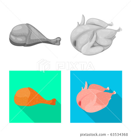 Vector design of product and poultry symbol. Collection of product and agriculture stock symbol for web. Vector design of product and poultry symbol. Collection of product and agriculture stock symbol for web. 63534368