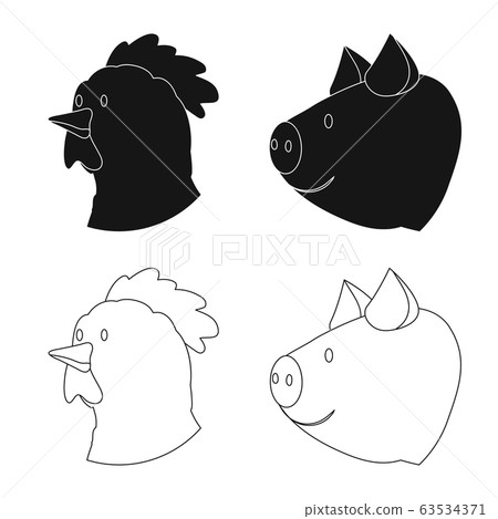 Isolated object of agriculture and breeding icon. Collection of agriculture and organic vector icon for stock. Isolated object of agriculture and breeding icon. Collection of agriculture and organic vector icon for stock. 63534371