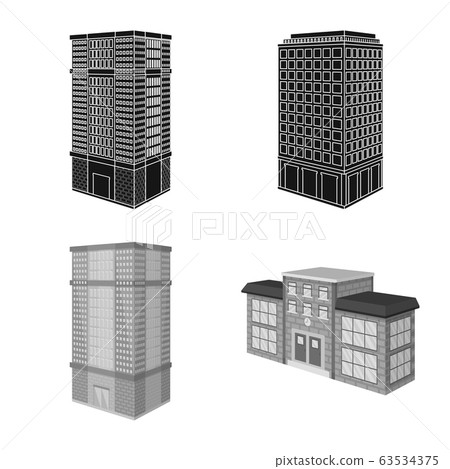 Vector design of construction and building sign. Set of construction and estate vector icon for stock. Vector design of construction and building sign. Set of construction and estate vector icon for stock. 63534375