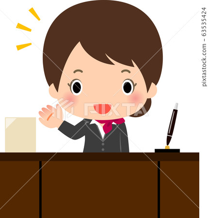 Hotel reception female staff 63535424
