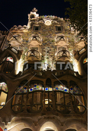 Night view of Casa Batlló # 1 63536473