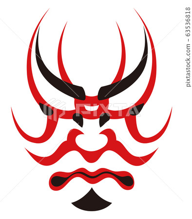 日本傳統藝術歌舞uki臉部化妝 63536818