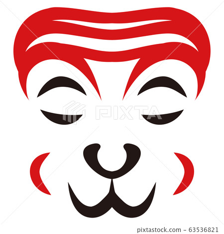 日本傳統藝術歌舞uki臉部化妝 日本傳統藝術歌舞uki臉部化妝 63536821