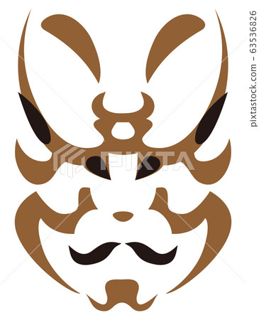 日本傳統藝術歌舞uki臉部化妝 日本傳統藝術歌舞uki臉部化妝 63536826