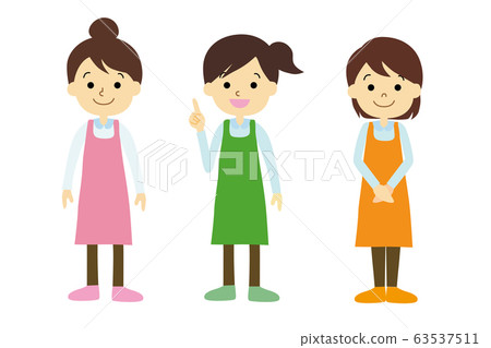 圍裙女人圖AI eps數據素材矢量 圍裙女人圖AI eps數據素材矢量 63537511