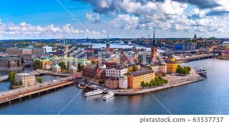 Panorama of Gamla Stan in Stockholm, Sweden 63537737