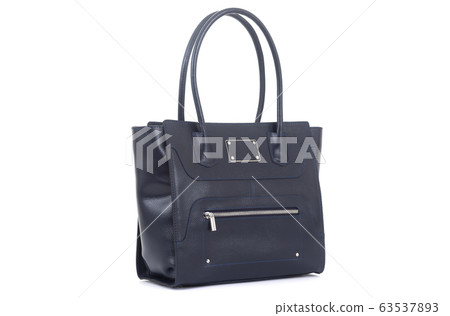 women black leather bag isolated on white background women black leather bag isolated on white background 63537893