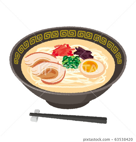 Illustration of tonkotsu ramen Illustration of tonkotsu ramen 63538420