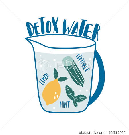 Detox water with ingredients Detox water with ingredients 63539021