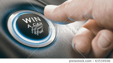 Win a Car Contest. Start Button. 63539506