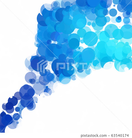 Bubbles Unique Blue Bright Vector Background 63540174