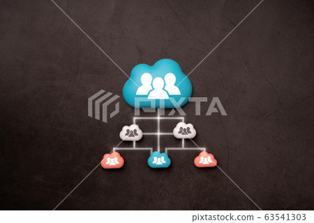 Pastel Cloud technology on colorful & creative 63541303