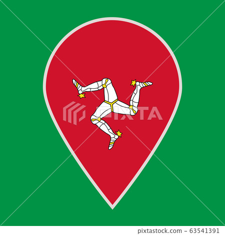 Isle of Man flag icon travel vector Isle of Man flag icon travel vector 63541391