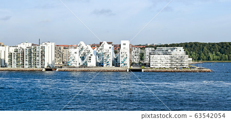 Modern residential buildings at the port of Aarhus in Denmark 63542054