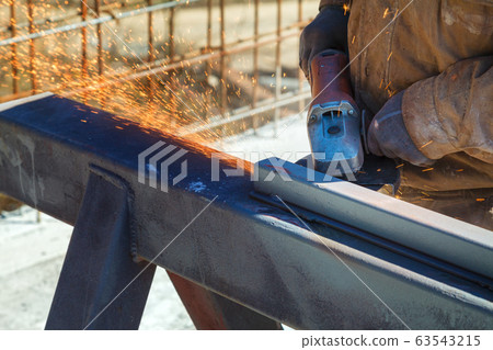 Cutting steel heavy industry by electric flex 63543215
