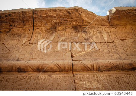 The ruins of the beautiful ancient temple of The ruins of the beautiful ancient temple of 63543445