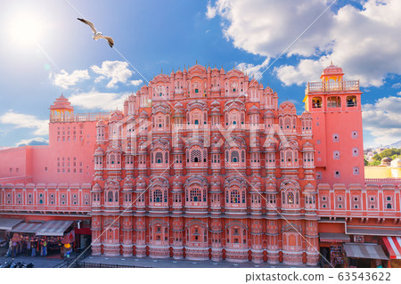 Hawa Mahal Palace in India, Pink City of Jaipur 63543622