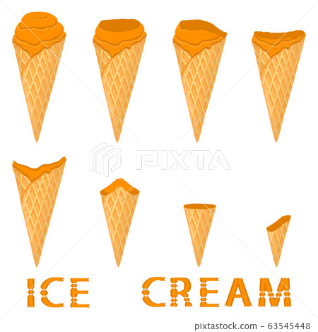 Vector illustration for natural ice cream Vector illustration for natural ice cream 63545448