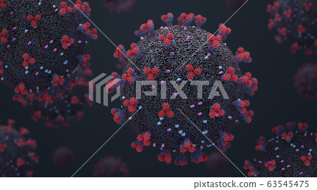 Representation of infectious virus cells that replicates inside living cells Representation of infectious virus cells that replicates inside living cells 63545475
