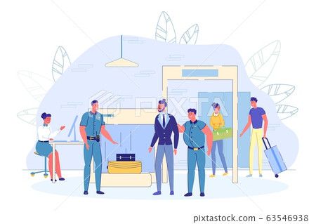 Passengers Hand Baggage at Airport Examination. Passengers Hand Baggage at Airport Examination. 63546938