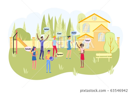 Kids Summer Camp with Learning Foreign Languages. 63546942