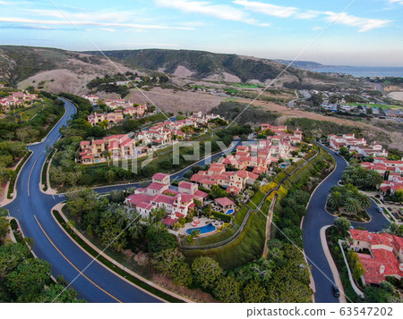 Crystal Cove neighborhood community in the Newport coast before sunset Crystal Cove neighborhood community in the Newport coast before sunset 63547202