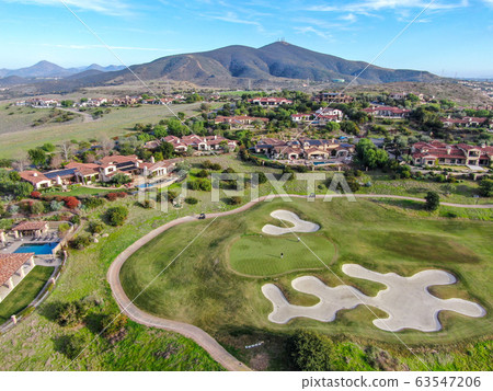 Big luxury executive house with pool located next the golf course in a private community, 63547206