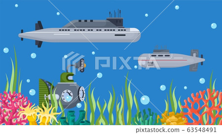 underwater submarine clipart