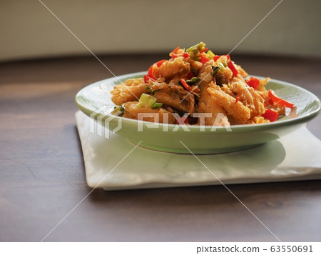 Korean food stir-fried vegetables 63550691