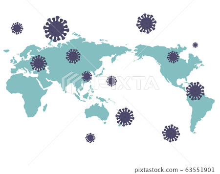 World map virus infection pandemic 63551901