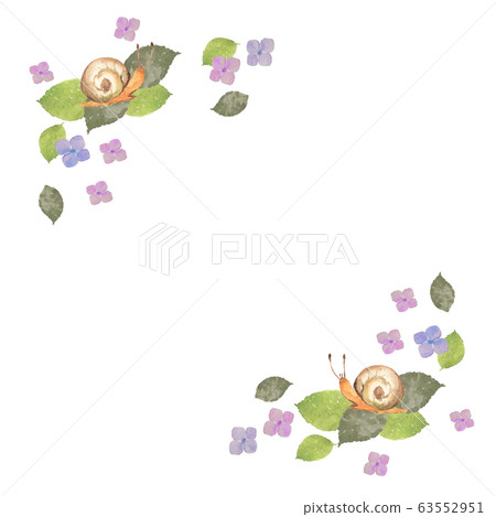 Snail and hydrangea reframe Snail and hydrangea reframe 63552951