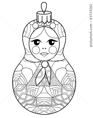 Zentangle stylized Christmas decorations. Hand Zentangle stylized Christmas decorations. Hand 63554262