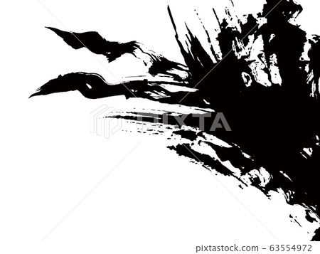 Japanese style background 9 of handwriting with momentum [white background] 63554972