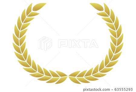 月桂花冠標題裝飾的插圖 63555293