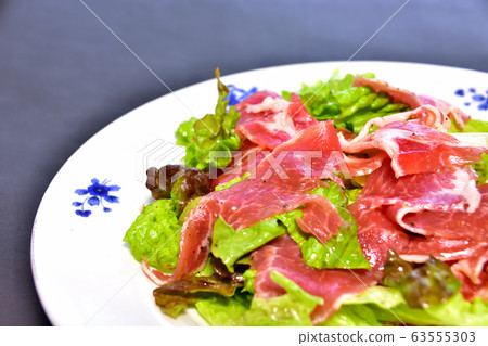 Raw marinated ham 63555303