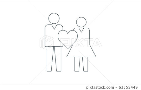married, wedding, isolated 63555449