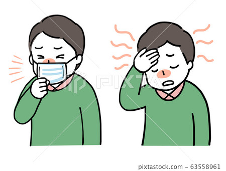 咳嗽和發燒的男人 咳嗽和發燒的男人 63558961