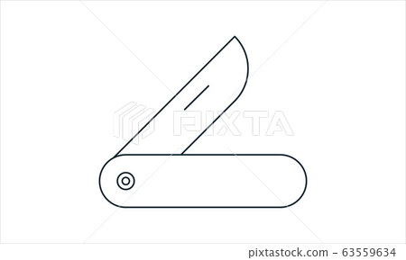 Swiss knife icon Flat vector image - Stock Illustration [63559634] - PIXTA