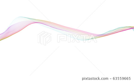 7 color wave background lines - Stock Illustration [63559665] - PIXTA