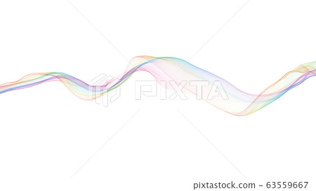 7 color wave background lines - Stock Illustration [63559667] - PIXTA