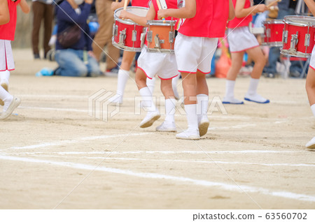 Athletic meet, drum and flute, marching band, nursery school, kindergarten Athletic meet, drum and flute, marching band, nursery school, kindergarten 63560702