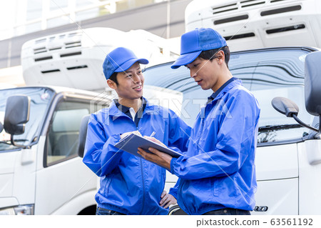 年輕人，運輸，卡車 63561192