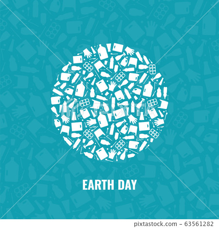 Earth day concept plastic waste planet pollution Earth day concept plastic waste planet pollution 63561282