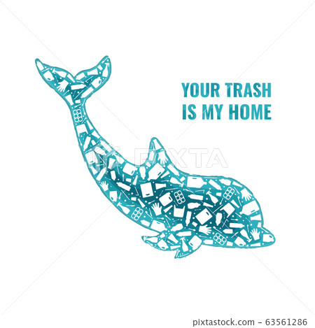 Dolphin plastic waste ocean environment problem Dolphin plastic waste ocean environment problem 63561286