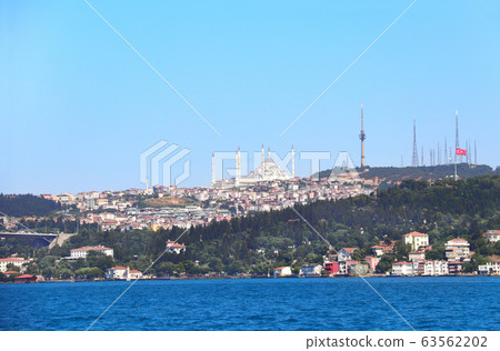 View from the Bosphorus to Camlica Mosque, View from the Bosphorus to Camlica Mosque, 63562202