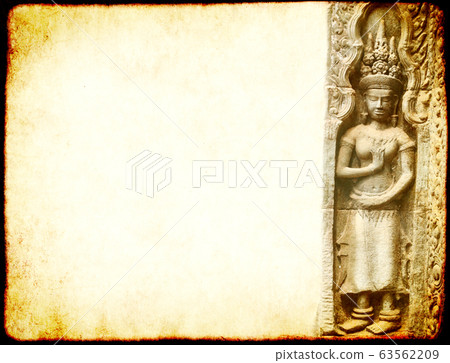 Grunge background with paper texture and landmark 63562209