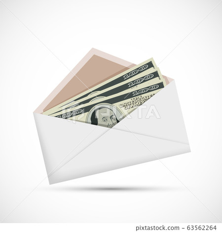 Money currency dollar banknote in envelope. Bribe Money currency dollar banknote in envelope. Bribe 63562264